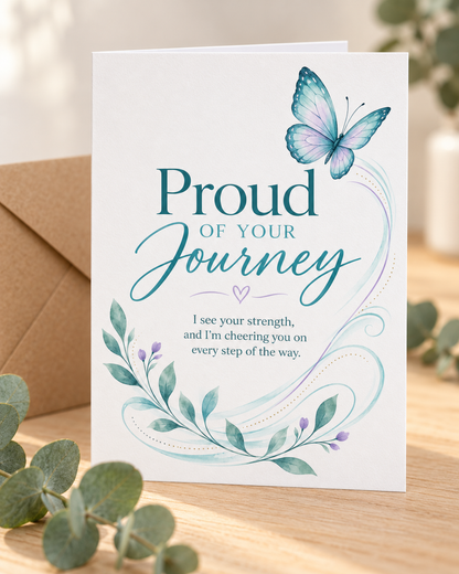 Proud of Your Journey – Free Printable & Digital Encouragement Card