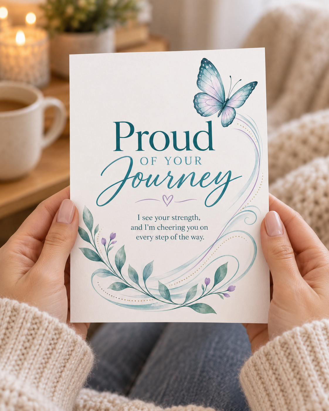 Proud of Your Journey – Free Printable & Digital Encouragement Card