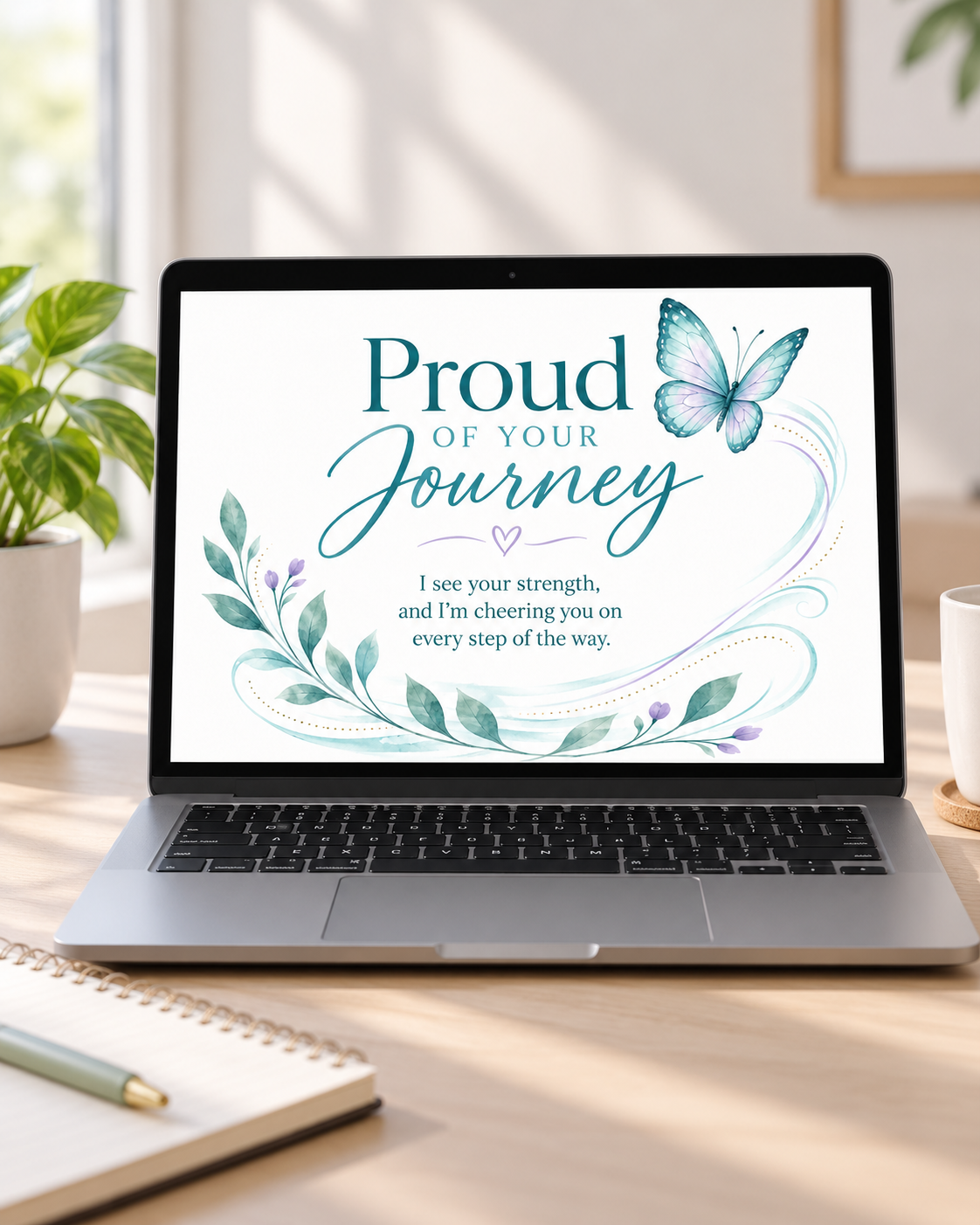 Proud of Your Journey – Free Printable & Digital Encouragement Card