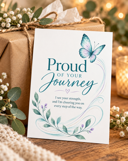 Proud of Your Journey – Free Printable & Digital Encouragement Card