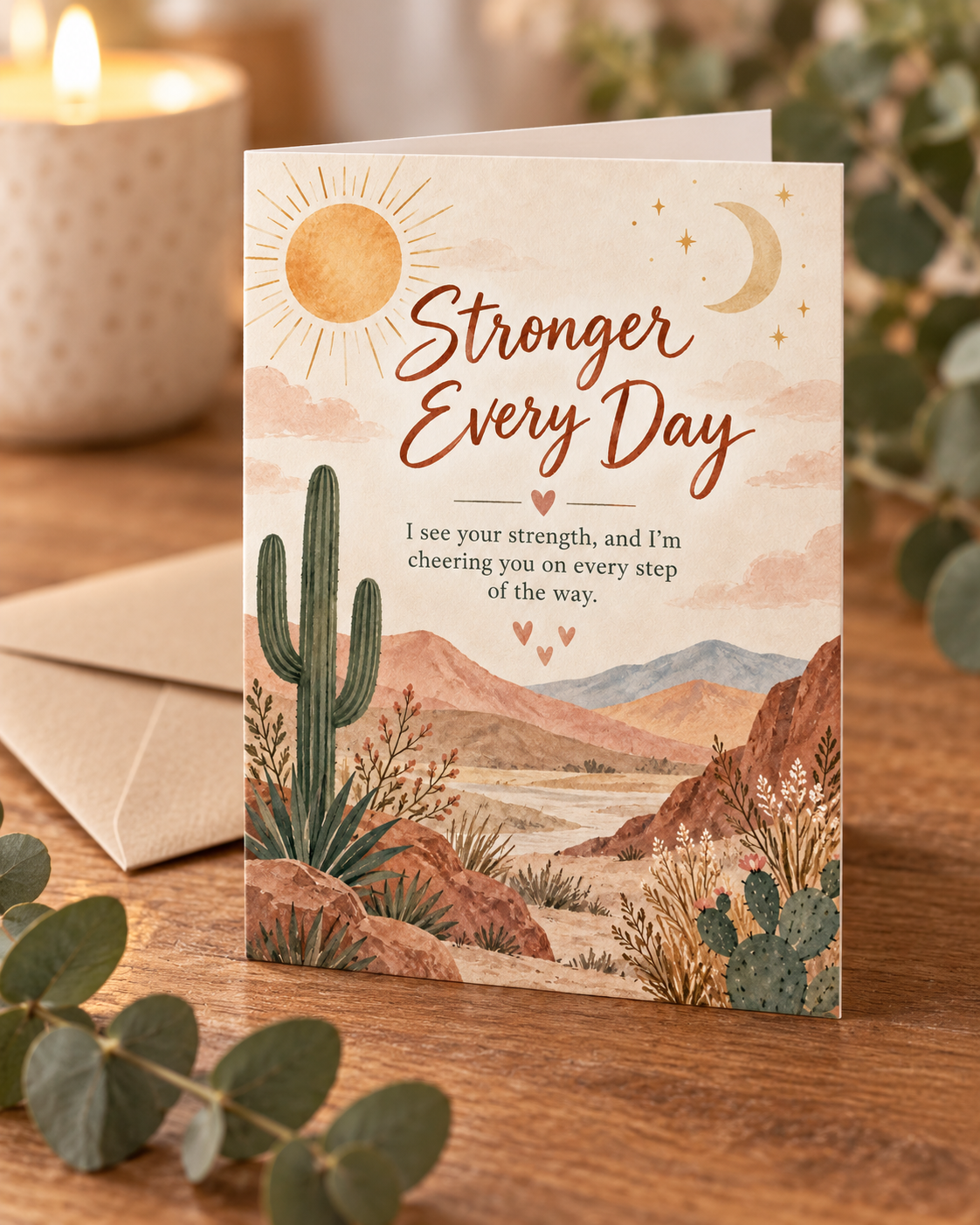 Stronger Every Day – Free Printable & Digital Encouragement Card