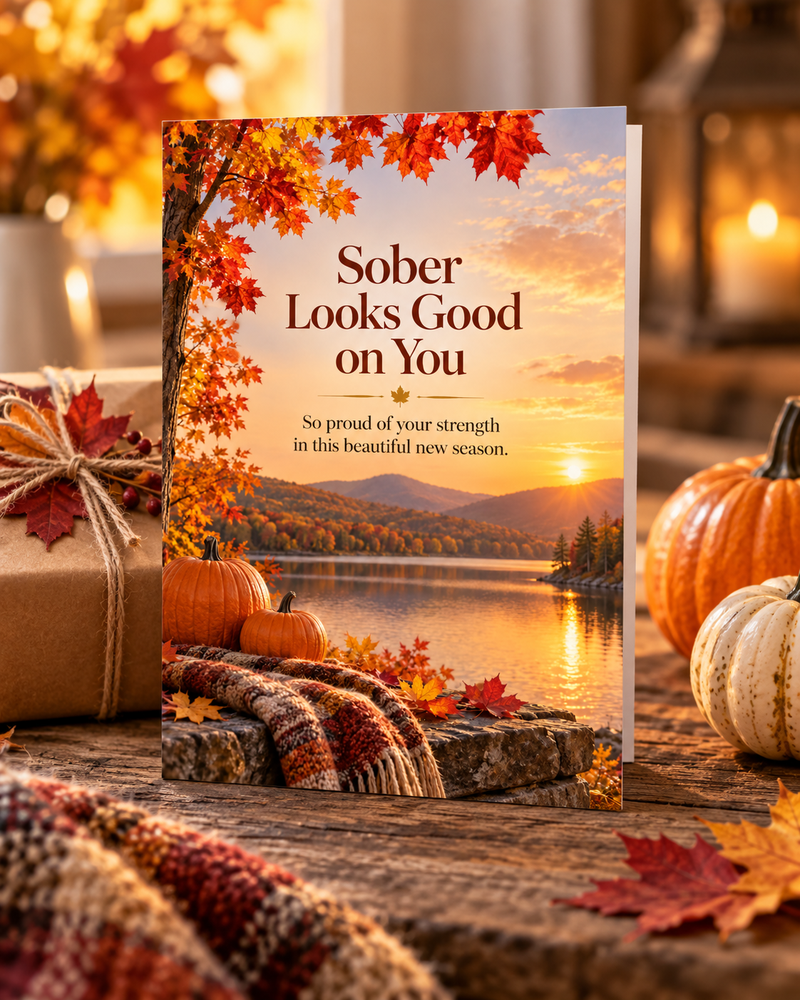 Sober Looks Good on You (Autumn) – Free Printable & Digital Recovery Card
