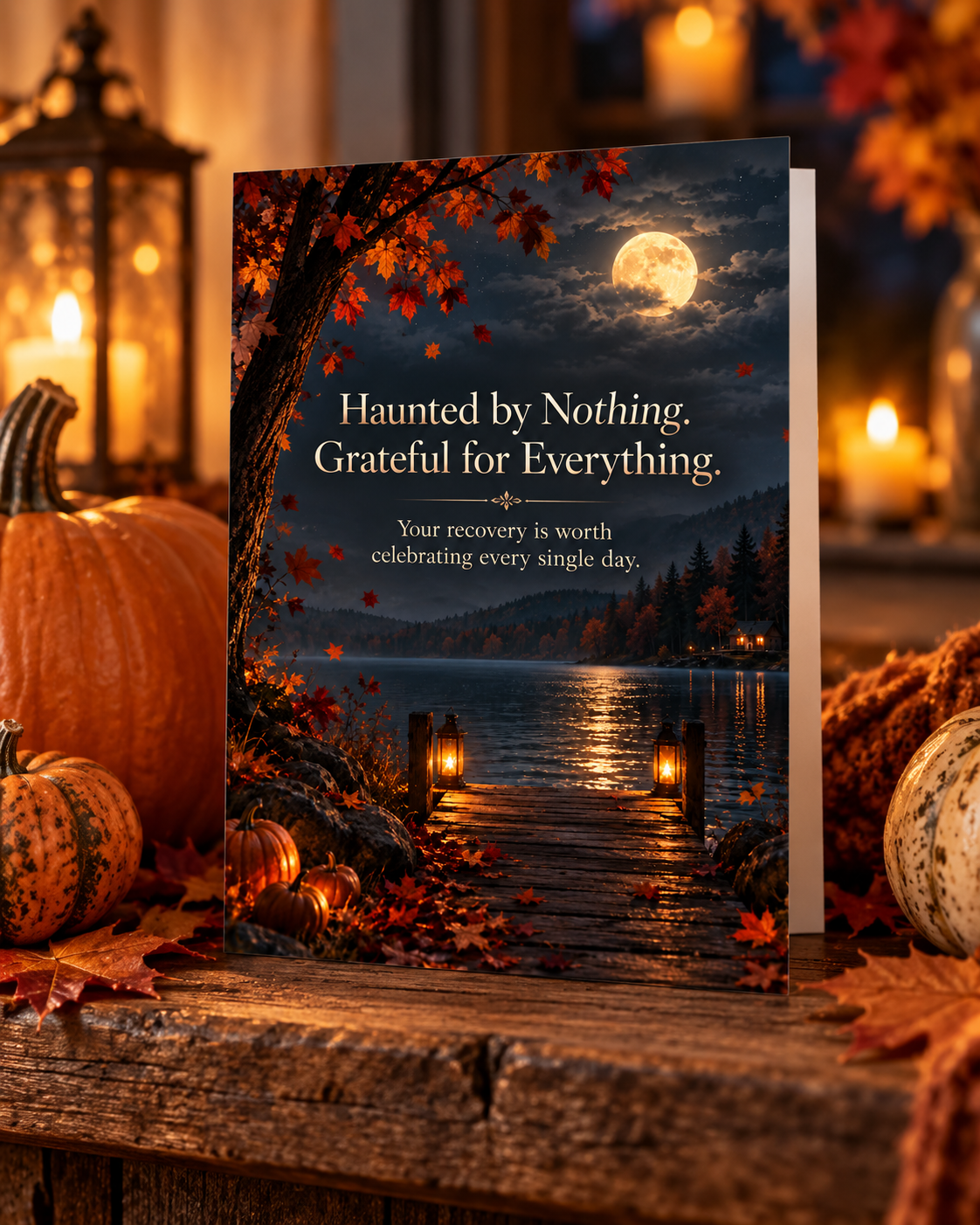 Haunted by Nothing, Grateful for Everything – Free Printable & Digital Recovery Card
