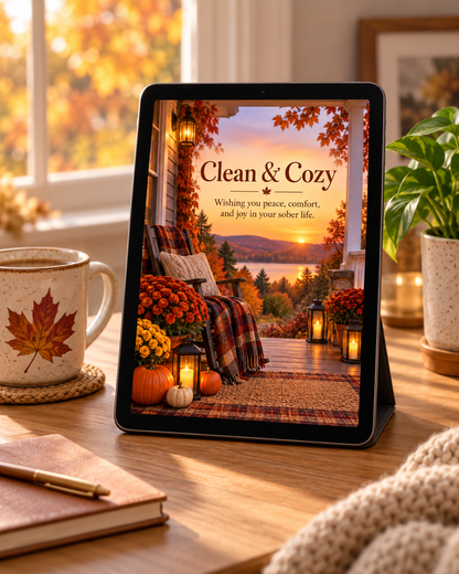 Clean & Cozy (Autumn) – Free Printable & Digital Recovery Card