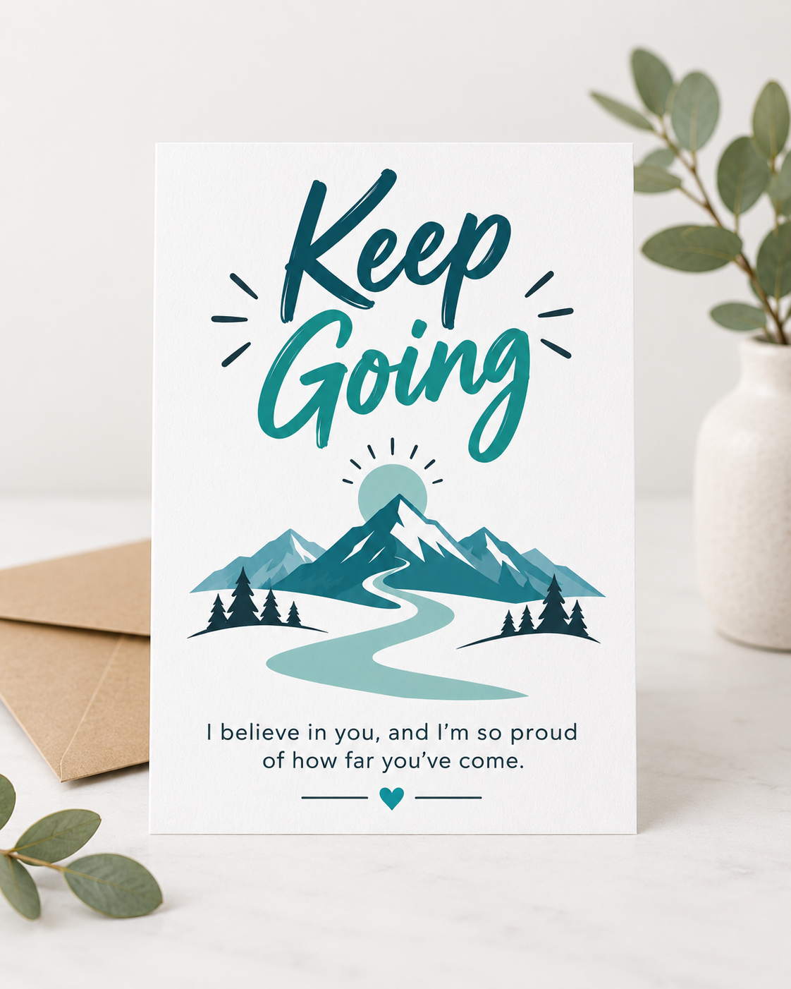 Keep Going – Free Printable & Digital Encouragement Card