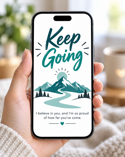 Keep Going – Free Printable & Digital Encouragement Card