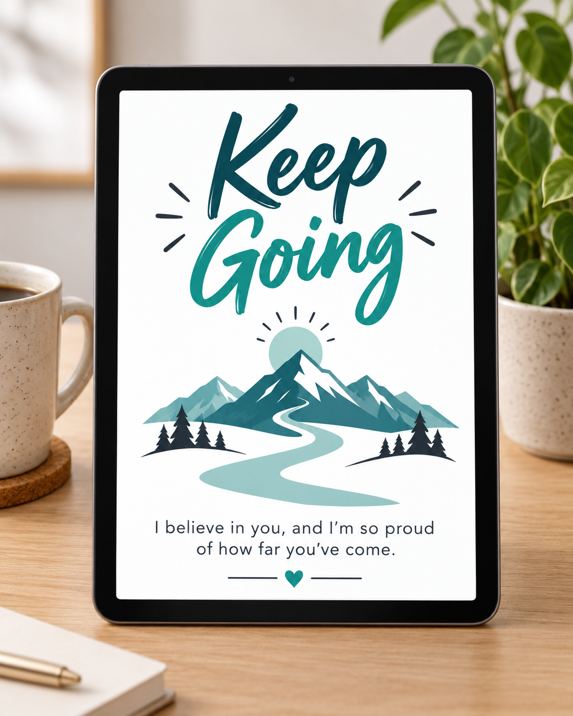 Keep Going – Free Printable & Digital Encouragement Card