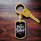 Custom 2 Years Sober Keychain - Edgy Design with Personalization for Recovery Milestones