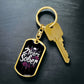 Custom 2 Years Sober Keychain - Edgy Design with Personalization for Recovery Milestones