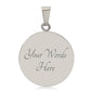 One Day at a Time Necklace - Inspirational Recovery Pendant with Custom Engraving