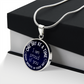 One Day at a Time Necklace - Inspirational Recovery Pendant with Custom Engraving