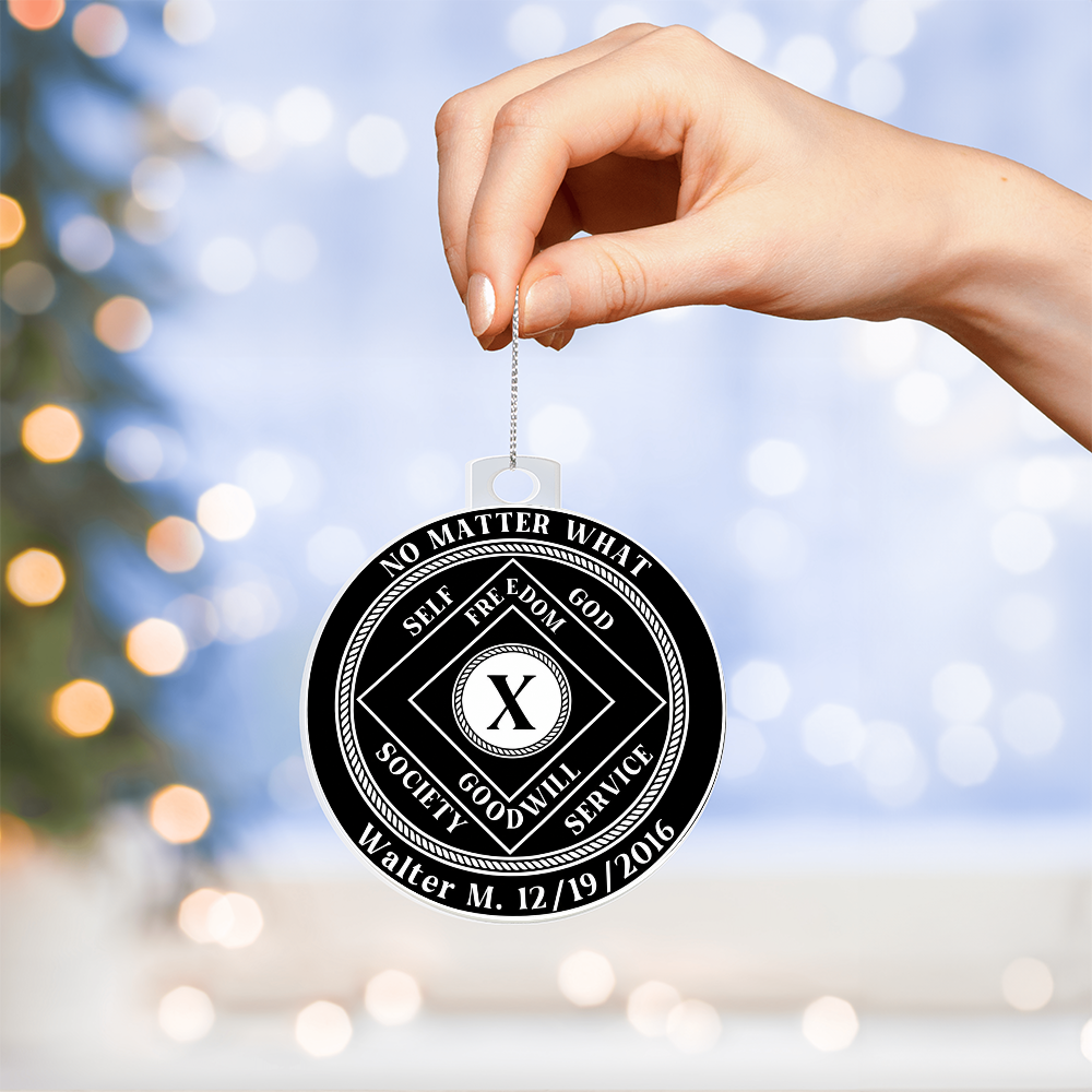 The Comeback Is Real Personalized Recovery Ornament – Custom Clean & Sober Milestone Keepsake