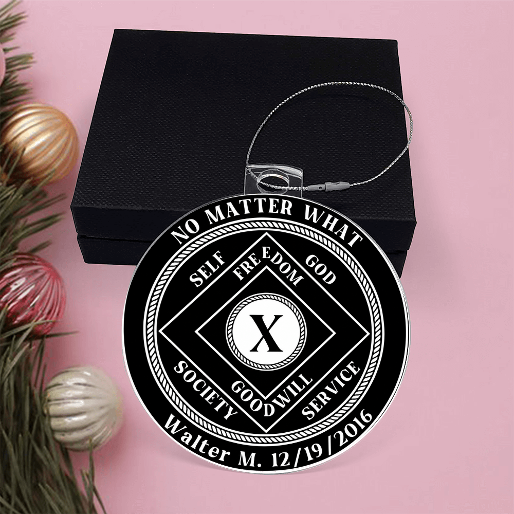 The Comeback Is Real Personalized Recovery Ornament – Custom Clean & Sober Milestone Keepsake