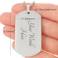 One Day At A Time Dog Tag Necklace