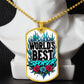 World's Best Sponsor Dog Tag Necklace ~ Sobriety Gift For Sponsor