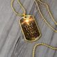 One Day At A Time Dog Tag Necklace