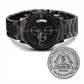 Customizable Sobriety Milestone Watch with Personalized Engraving