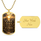 One Day At A Time Dog Tag Necklace