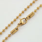 Gold ball-chain replacement clasp attachment with small round bead end links