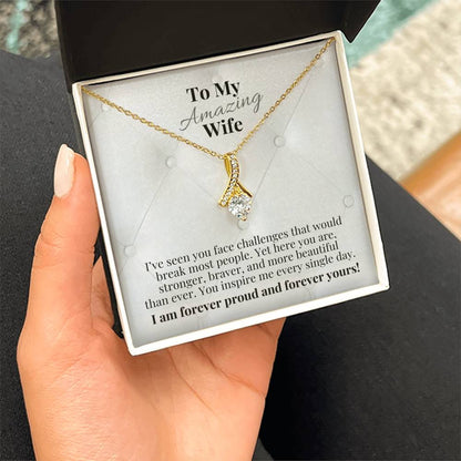 Gold teardrop crystal pendant necklace with delicate chain