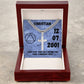 Custom Sober Birthday Card with Engraved cross necklace