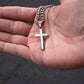 One Year Sobriety Gift For My Son ~ personalized cross necklace