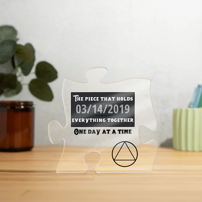 One Day at a Time - AA Symbol Puzzle Piece