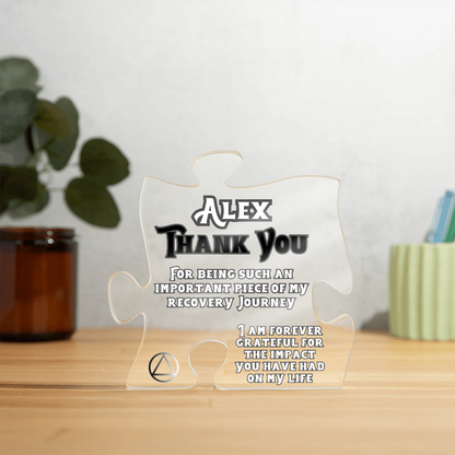 Thank You Gift for  Your Support - Personalized Puzzle Plaque