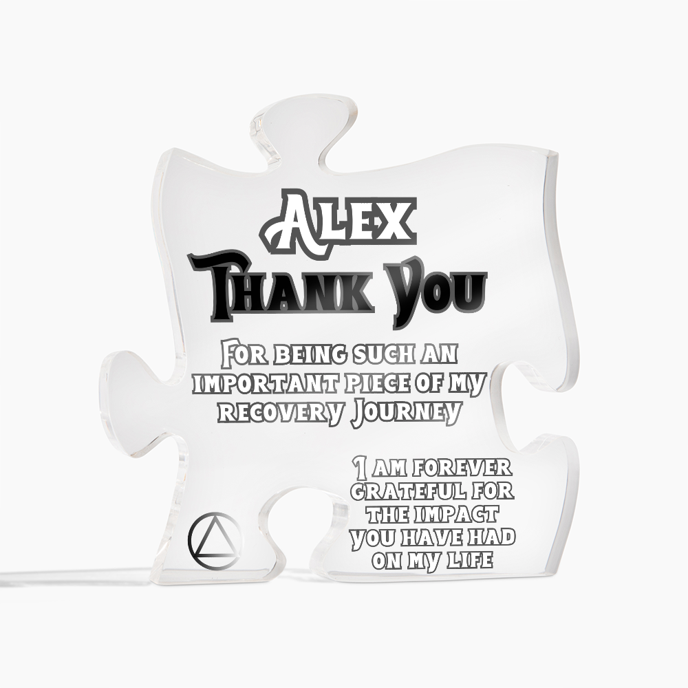 Thank You Gift for  Your Support - Personalized Puzzle Plaque