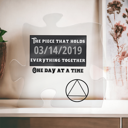 One Day at a Time - AA Symbol Puzzle Piece