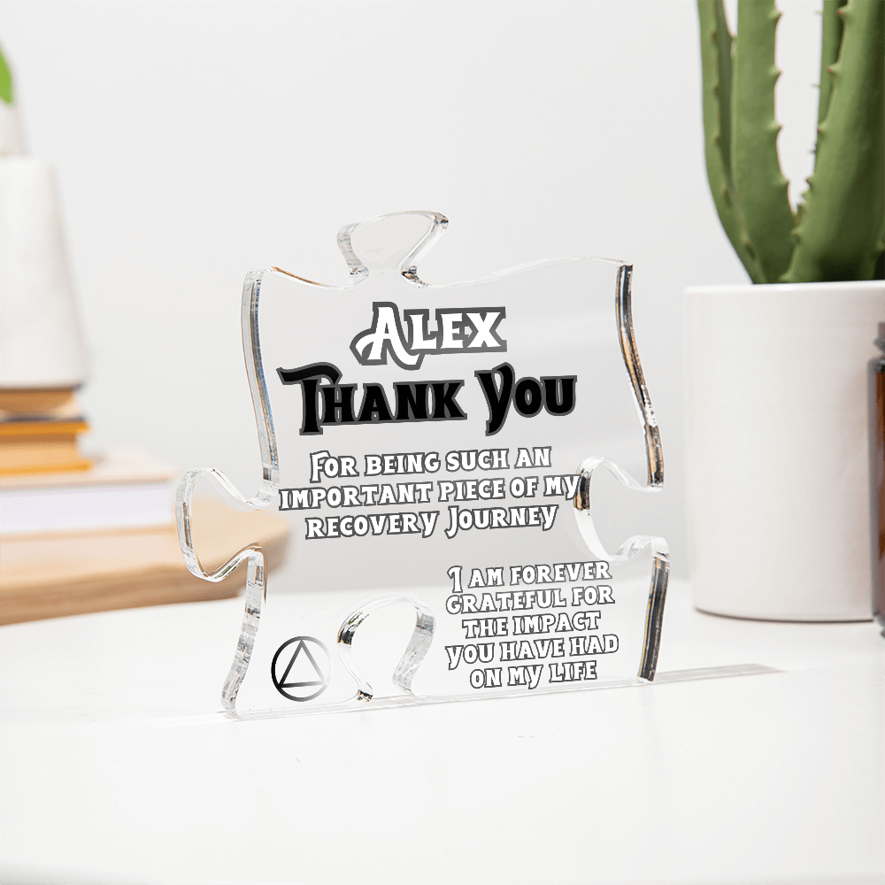 Thank You Gift for  Your Support - Personalized Puzzle Plaque
