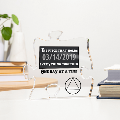 One Day at a Time - AA Symbol Puzzle Piece