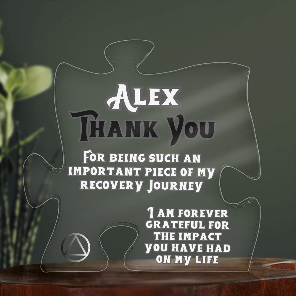 Thank You Gift for  Your Support - Personalized Puzzle Plaque