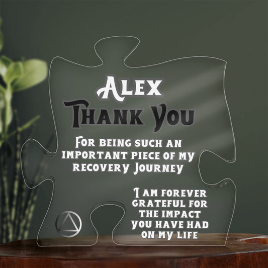 Thank You Gift for  Your Support - Personalized Puzzle Plaque