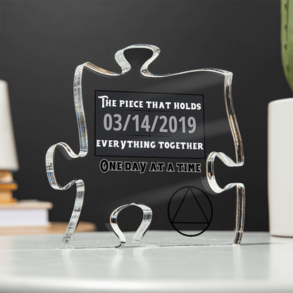 One Day at a Time - AA Symbol Puzzle Piece