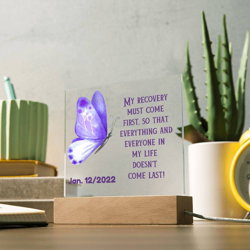 Custom Sobriety Date LED Gift - Personalized And Unique Gift For Someone In Recovery