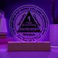 Custom Sobriety Plaque and LED Stand