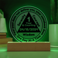 Custom Sobriety Plaque and LED Stand
