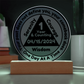 Custom Sobriety Plaque and LED Stand