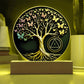 Personalized Sobriety Circle Acrylic – Tree of Life Design