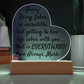 Celebrate Love and Sobriety Together - LED Heart
