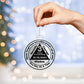 Custom Sobriety Date Ornament - Serenity, Courage and  Wisdom ~ One Day At A Time