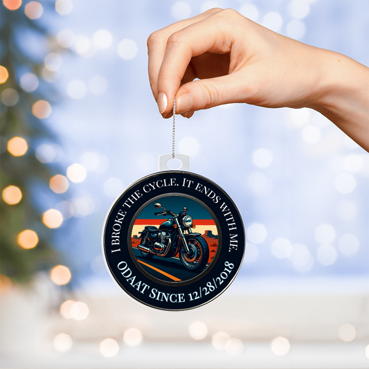 Recovery Motorcycle Ornament