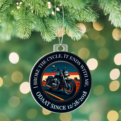 Recovery Motorcycle Ornament