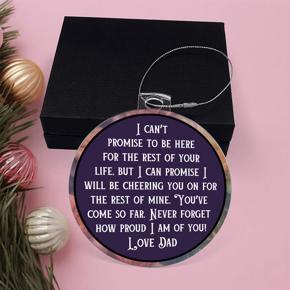 Proud of You Recovery Ornament, Sobriety Gift from Dad