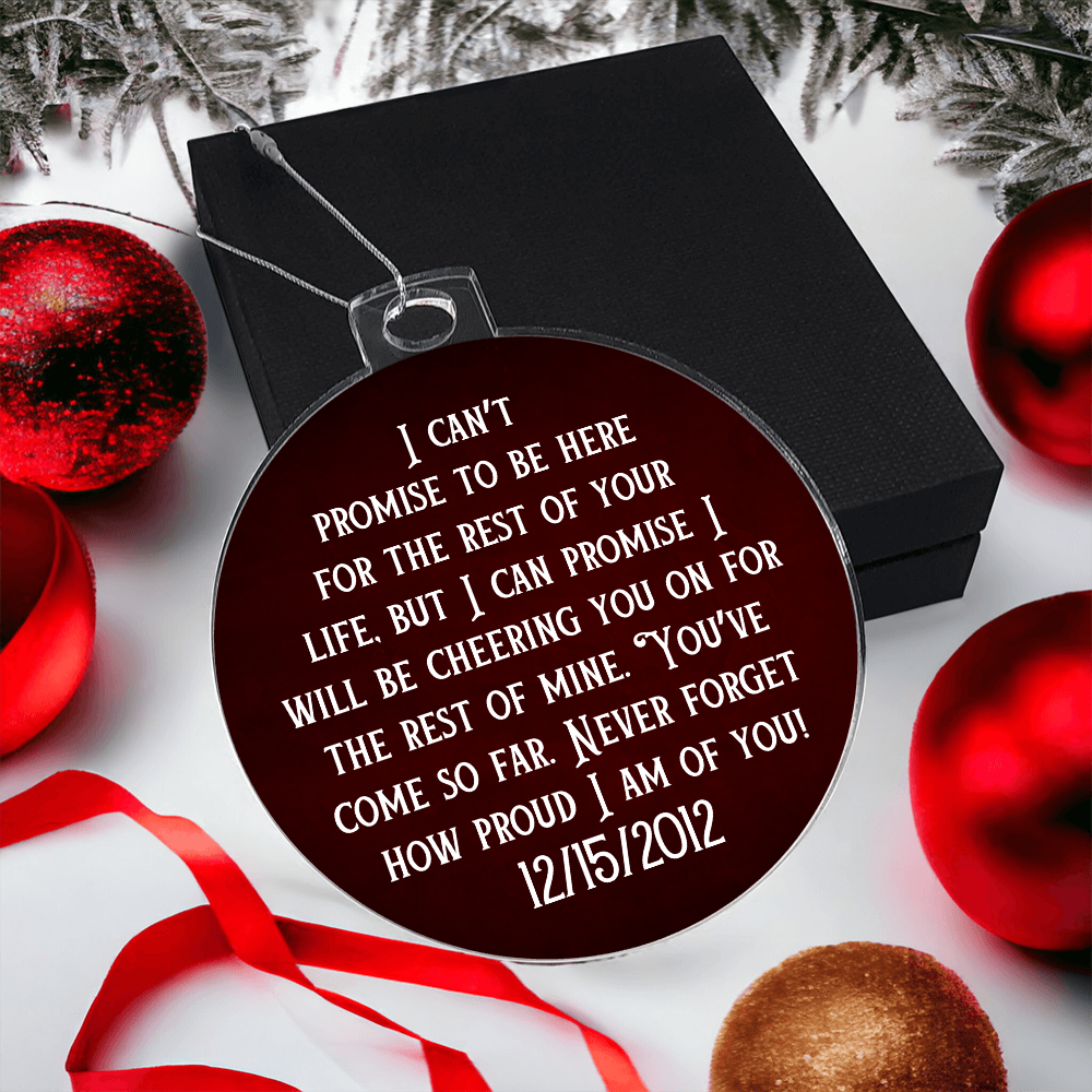 Custom Sobriety Date Ornament