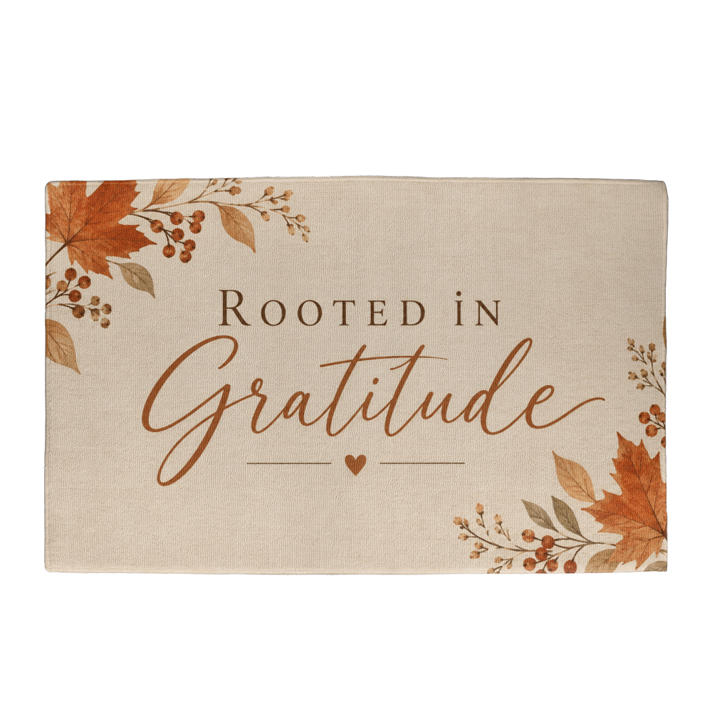 Rooted in Gratitude - Fall Welcome Mat