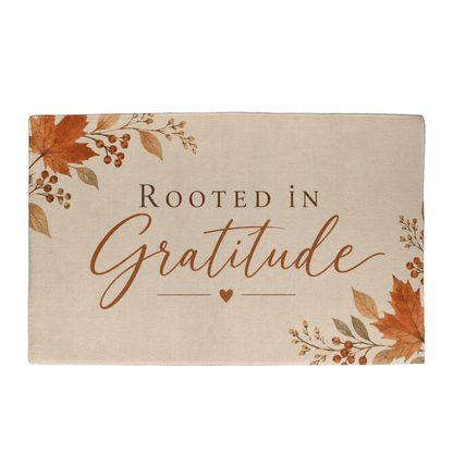 Rooted in Gratitude - Fall Welcome Mat