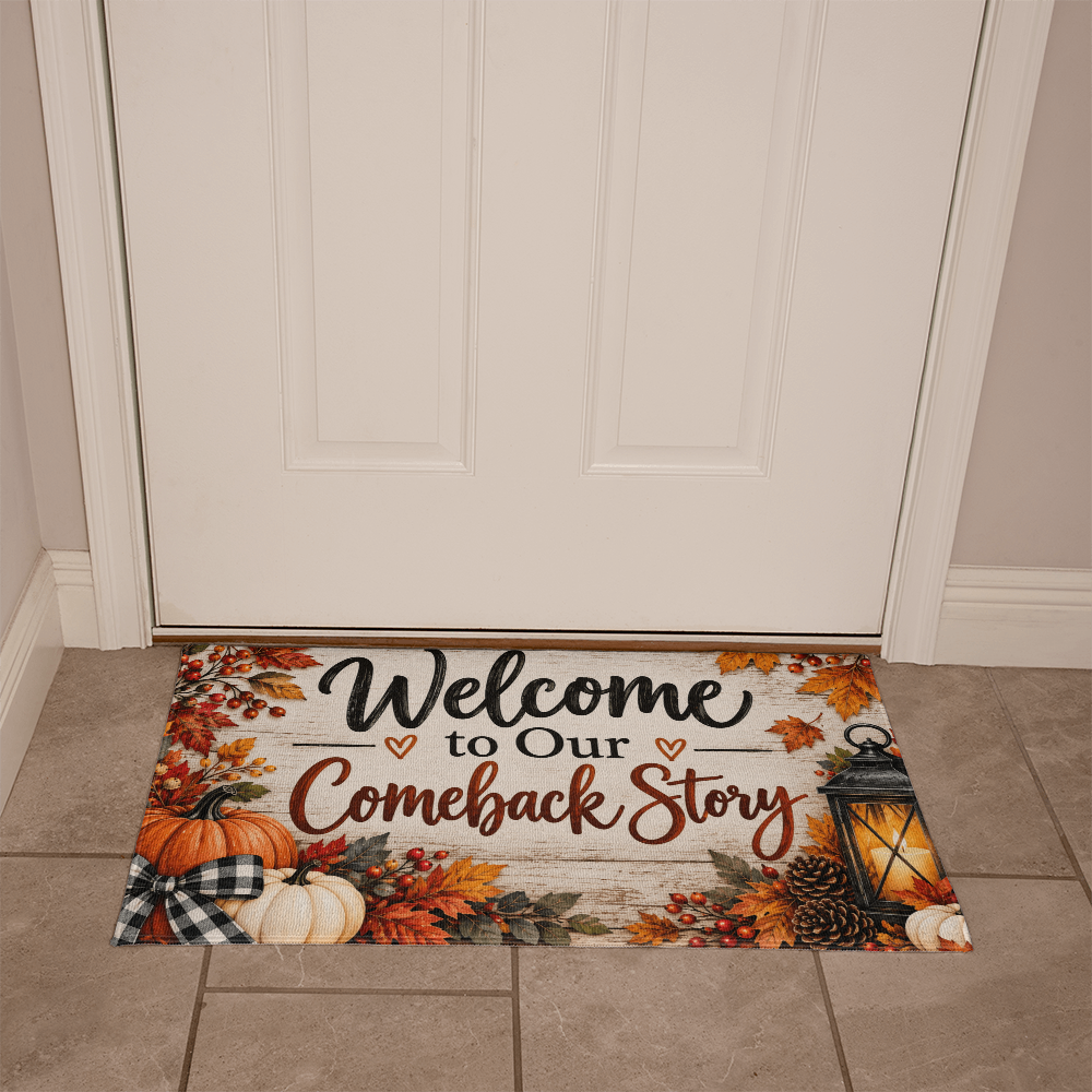 Welcome to Our Comeback Story - Recovery Welcome Mat