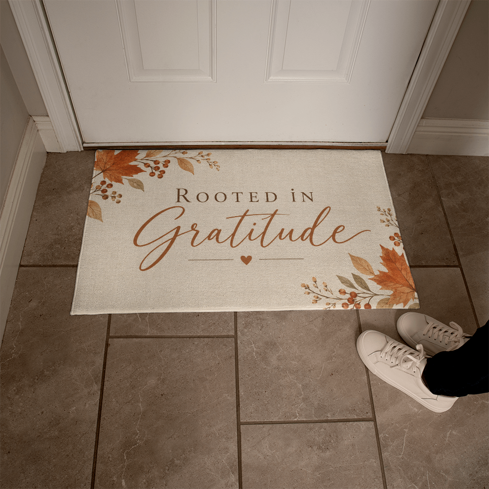 Rooted in Gratitude - Fall Welcome Mat